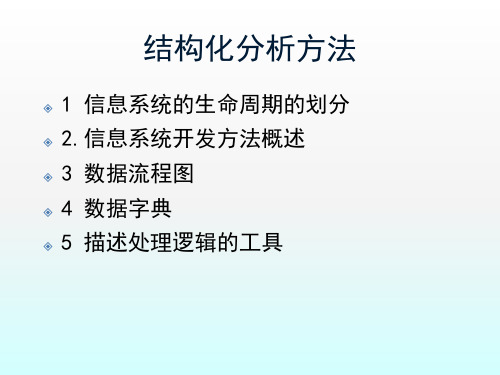 结构化分析ppt课件