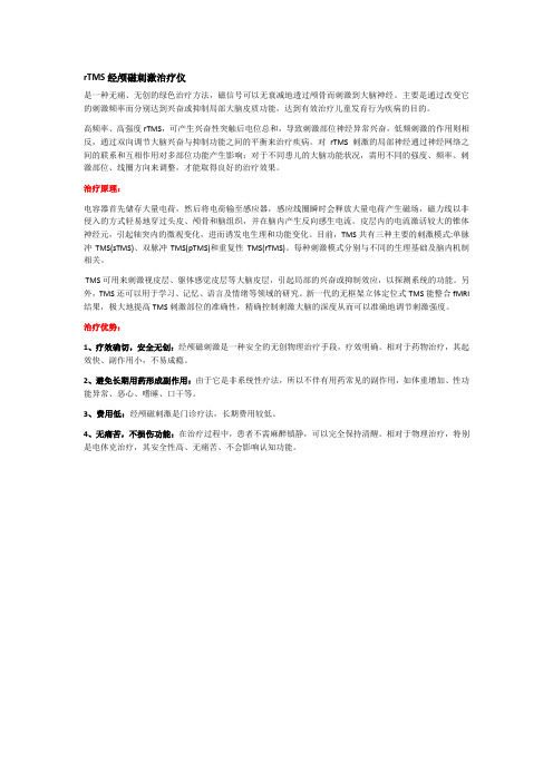 rTMS经颅磁刺激治疗仪