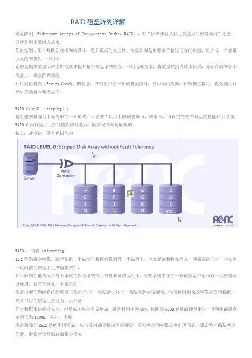 RAID磁盘阵列详解