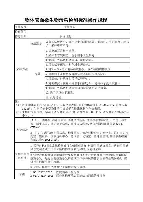 紫外线灯辐照强度监测标准操作规程