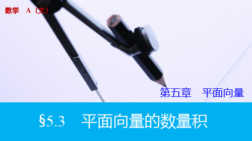 2016届《步步高》高考数学大一轮总复习(人教新课标,文科)配套课件 5.3 平面向量的数量积
