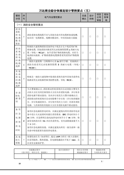 1488208941万达商业综合体规划设计管控要点(强、弱电)