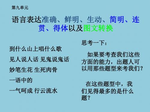 09年高考语文语言表达课件