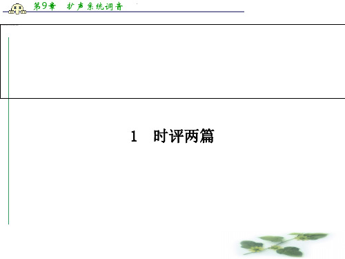 高二语文必修4(粤教)同步课件:1 时评两篇