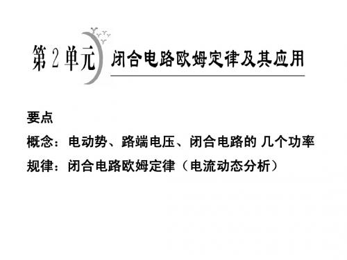 第二单元闭合回路欧姆定律