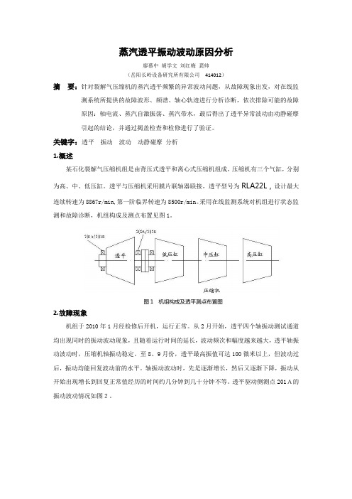 蒸汽透平振动波动原因分析-岳阳长岭设备研究所有限公司