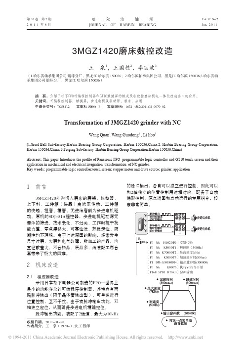 3MGZ1420磨床数控改造