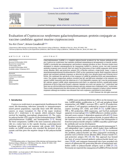 Evaluation of Cryptococcus neoformans