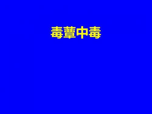 毒蕈中毒课件