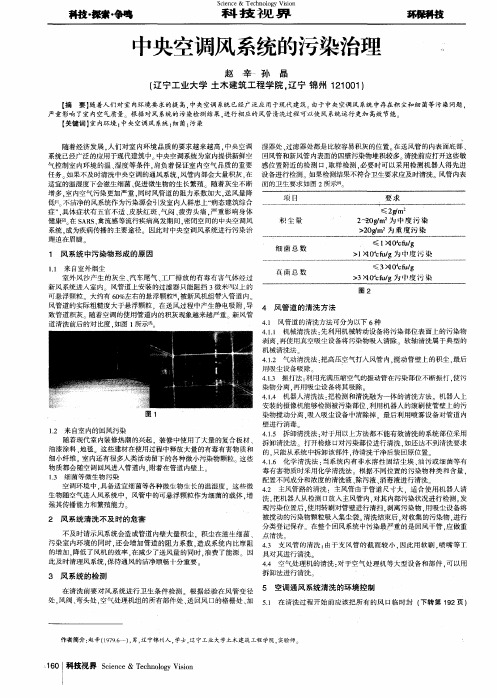 中央空调风系统的污染治理