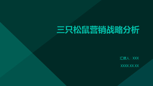 三只松鼠营销战略分析