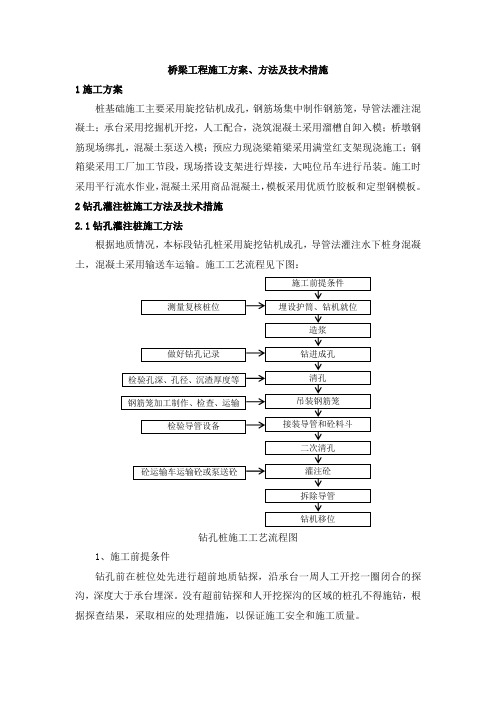 桥梁工程施工方案、方法及技术措施