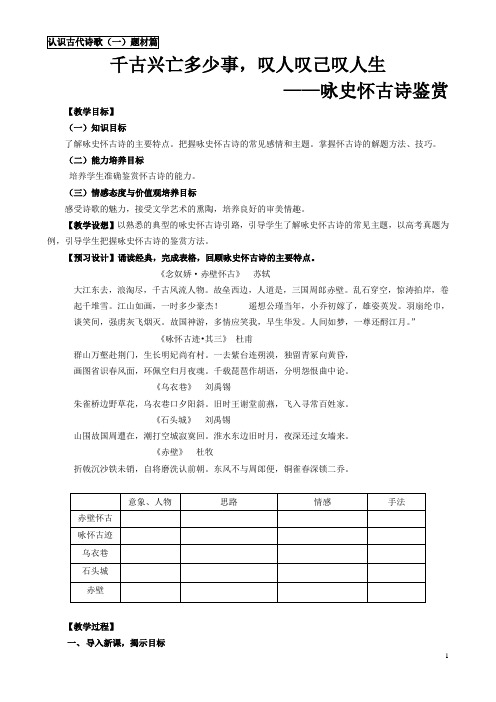 【2018年高考复习】《咏史怀古诗》(完整版)