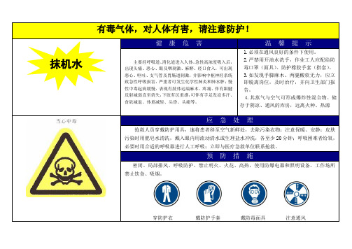 抹机水告知卡