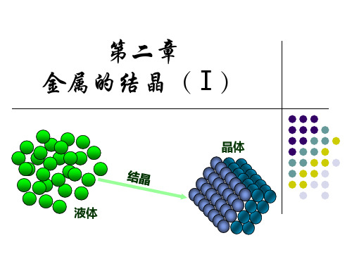 金属的结晶第1讲