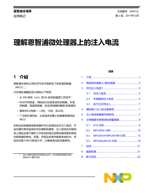 恩智浦汽车微处理器注入电流说明书