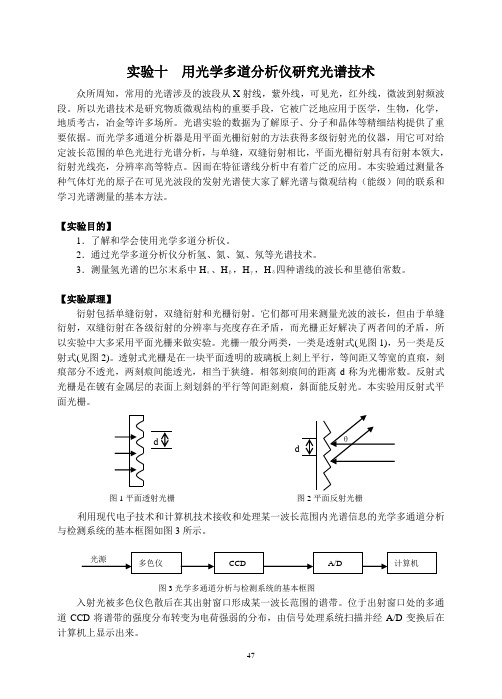 10-光学多道分析器实验03