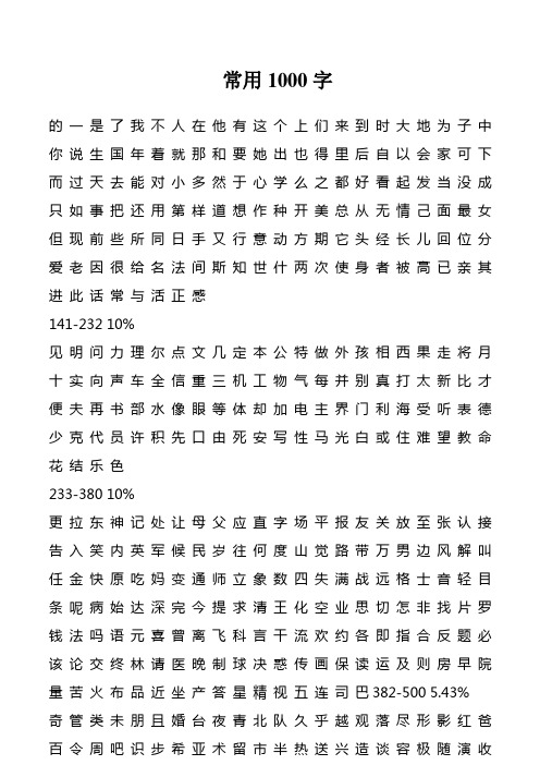 1000个常用字_(上学必备)