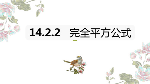 人教版初中数学八年级上册第十四章14.2.2第一课时完全平方公式