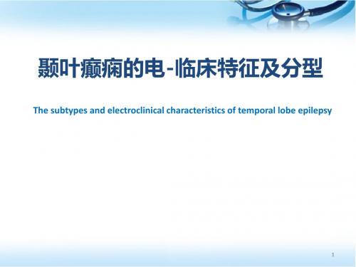 颞叶癫痫的分型幻灯片课件