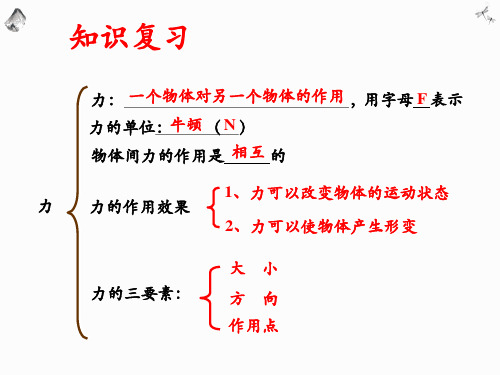 弹力与弹簧测力计课件沪科版八年级全一册物理