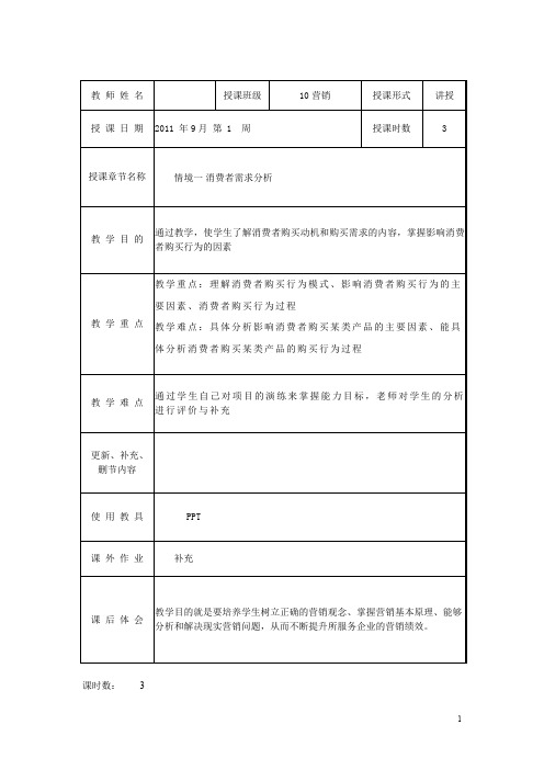 市场营销策划教案