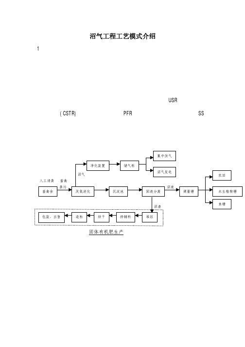 沼气工程工艺模式