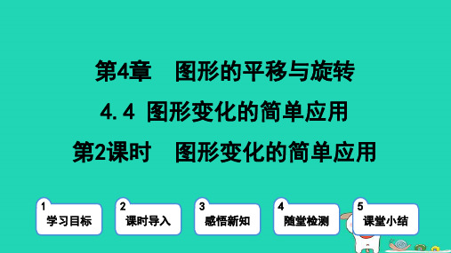 2024八年级数学上册第四章图形变化的简单应用第2课时图形变化的简单应用课件鲁教版五四制