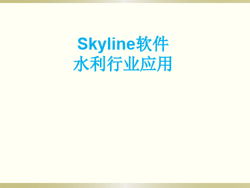 skyline三维地理信息在水利行业的应用