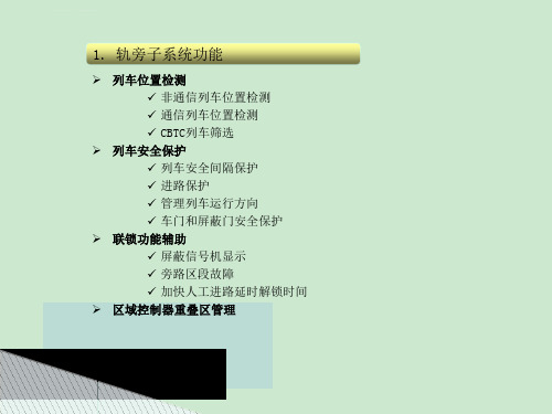 CBTC系统功能介绍和技术分析ppt课件