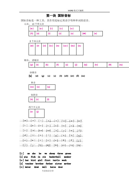 2016暑期小升初内部资料(英语)