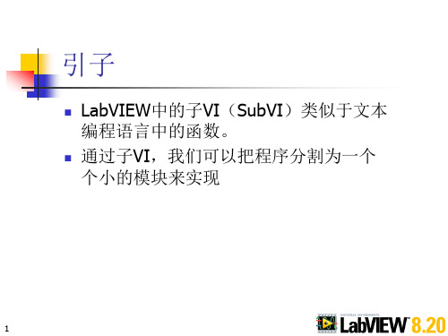 labview子VI