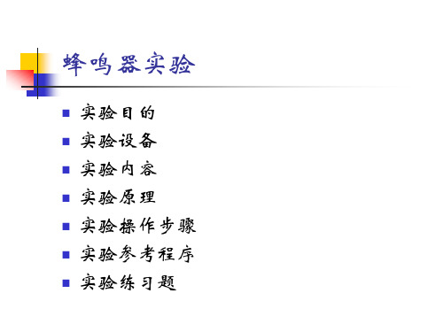 ARM嵌入式系统实验三(Buzzer_test)