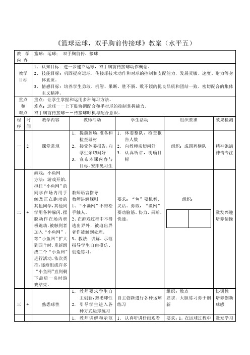 篮球运球优质课教案