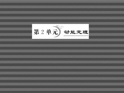 2013届高考物理一轮优化复习课件第5章-第2单元动能定理