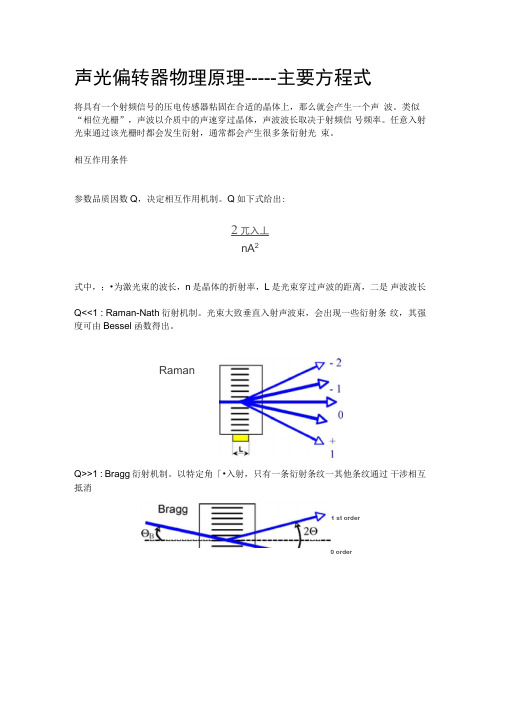 声光偏转器物理原理