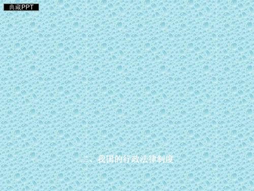 行政法及单行法概述PPT课件