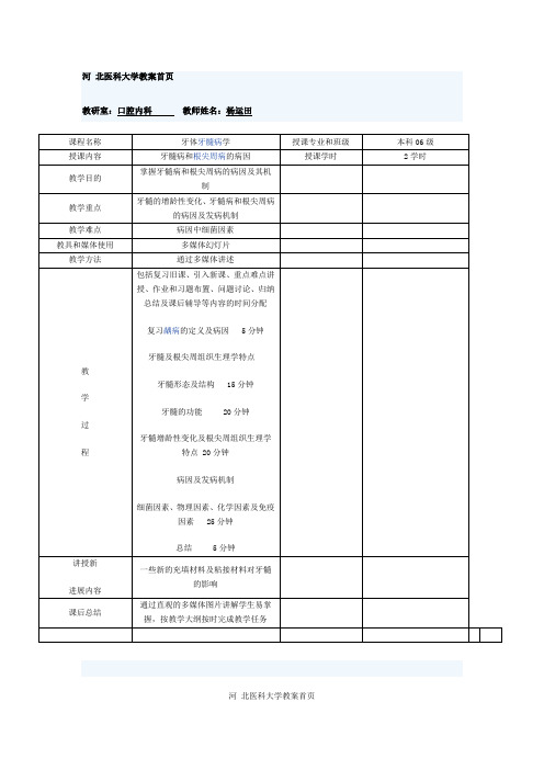 牙髓炎教案.