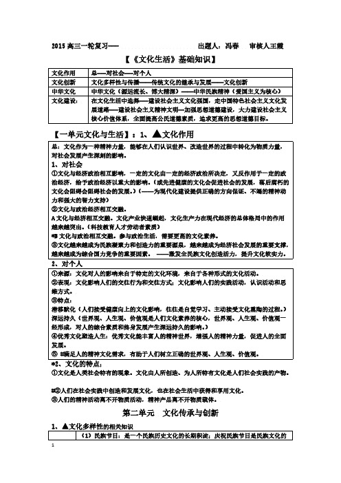 2015文化基础知识及典型题-推荐下载