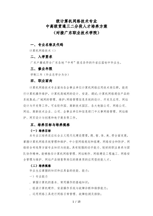 2019级计算机网络技术专业