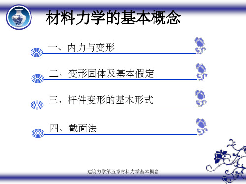 建筑力学第五章材料力学基本概念