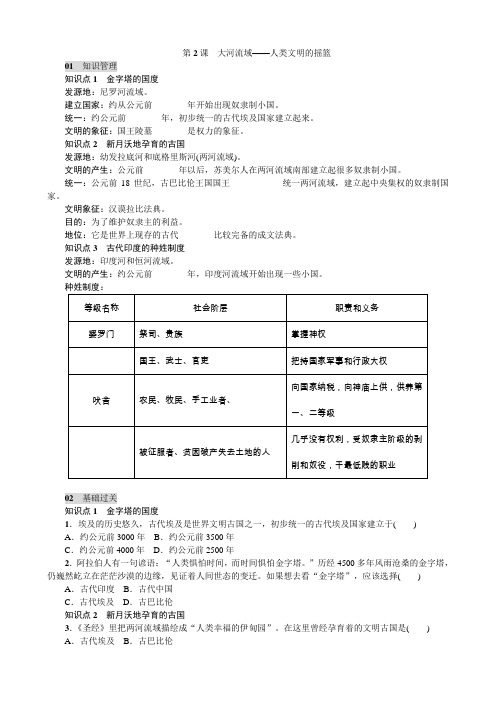 第2课  大河流域——人类文明的摇篮
