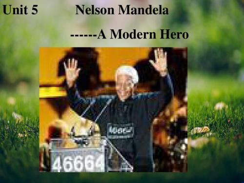 高一英语课件： Unit5 Nelson Mandela-a modern hero- Warming up(新人教版必修1)