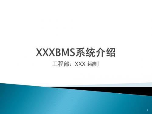 BMS系统介绍ppt课件