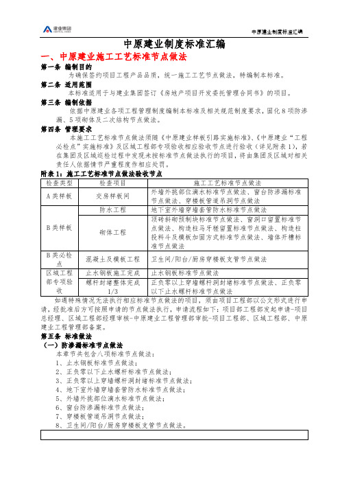 中原建业工程管理制度汇编