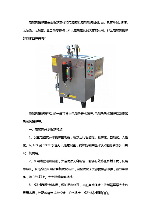 电加热锅炉的种类