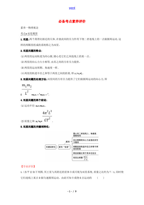 高中物理 第4章 必备考点素养评价(含解析)鲁教版必修2-鲁教版高一必修2物理试题