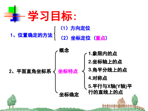 位置与坐标复习八年级数学