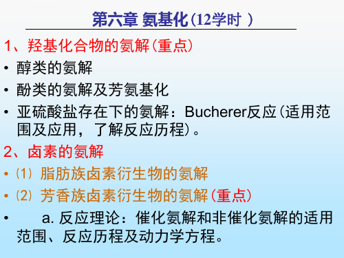 第六章氨基化反应ppt课件