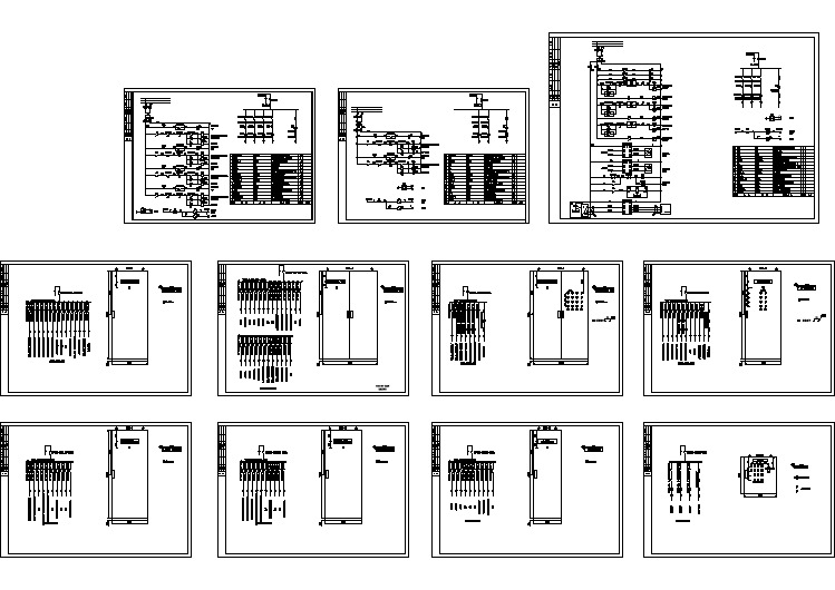 某公司配电盘系统图控制电气cad原理图